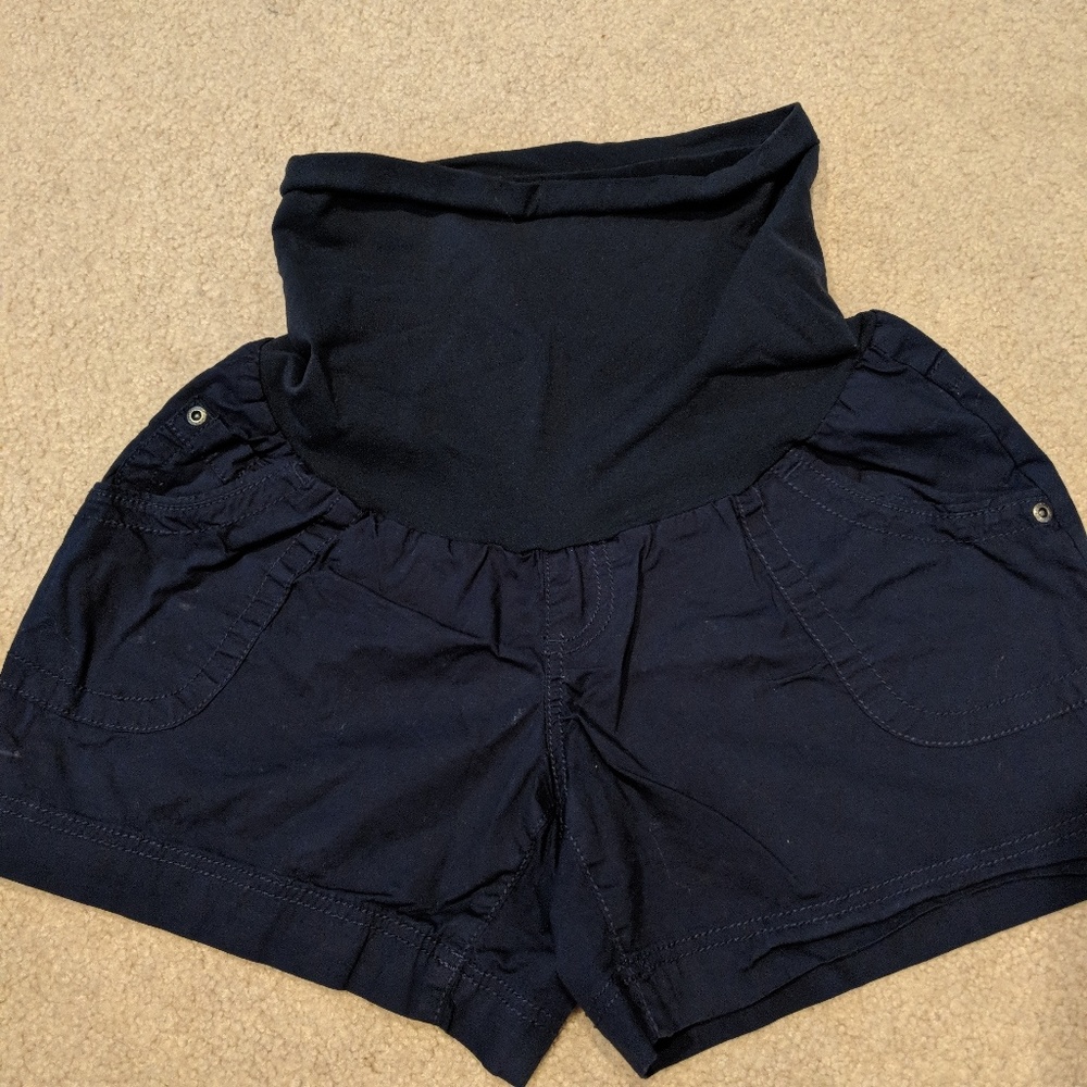 Motherhood Brand Navy maternity shorts